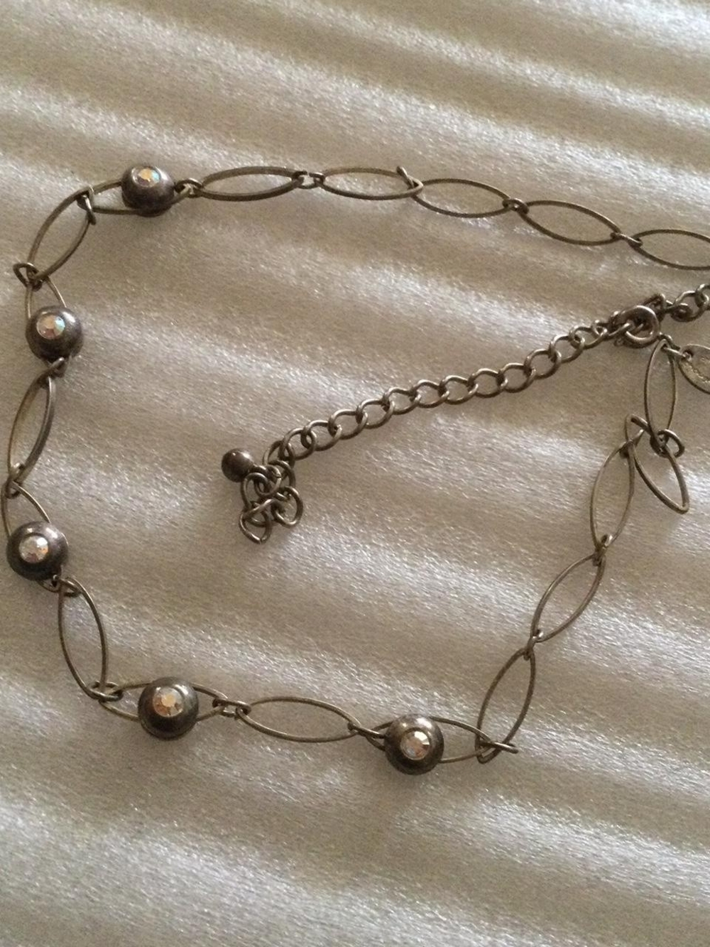 Afterthoughts Rhinestone Necklace - Picture 3 of 4